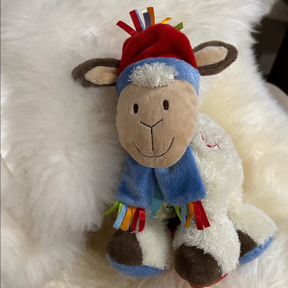 Jellycat Woolly sheep Plush Lamb Toy book Jelly Cat Kitten baby sensory educate